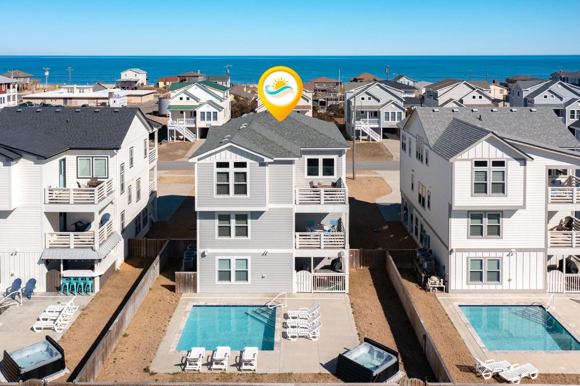 4058 Beach Haven 4 Min Walk To Beach Pool คิตตีฮอว์ก ภายนอก รูปภาพ
